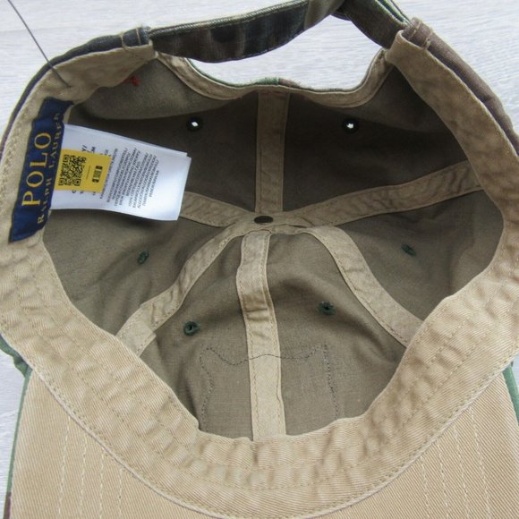 Polo Ralph Lauren Camo Tiger Patch Baseball Hat Cap Adjustable Fit NEW - Picture 11 of 15